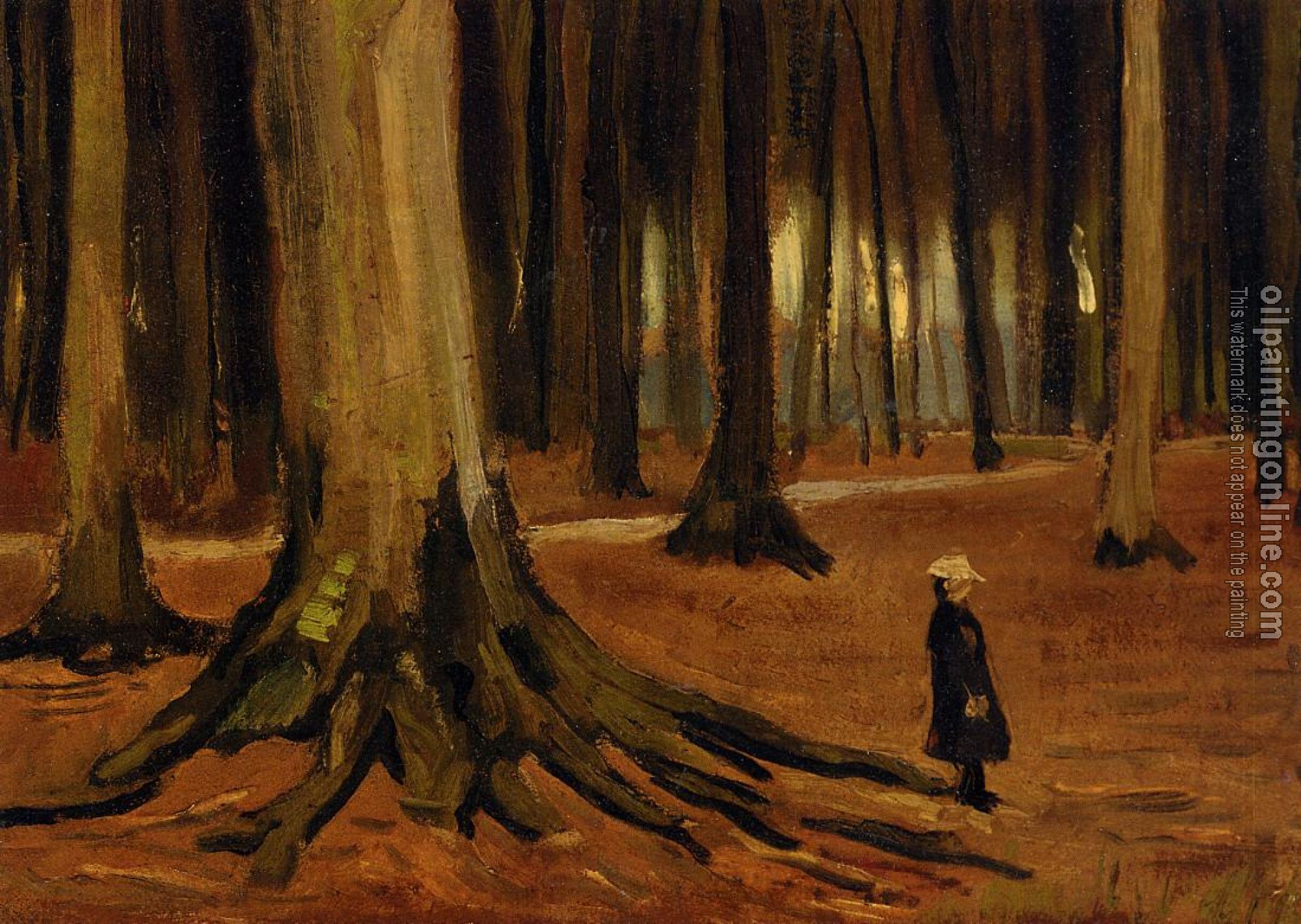 Gogh, Vincent van - A Girl in a Wood